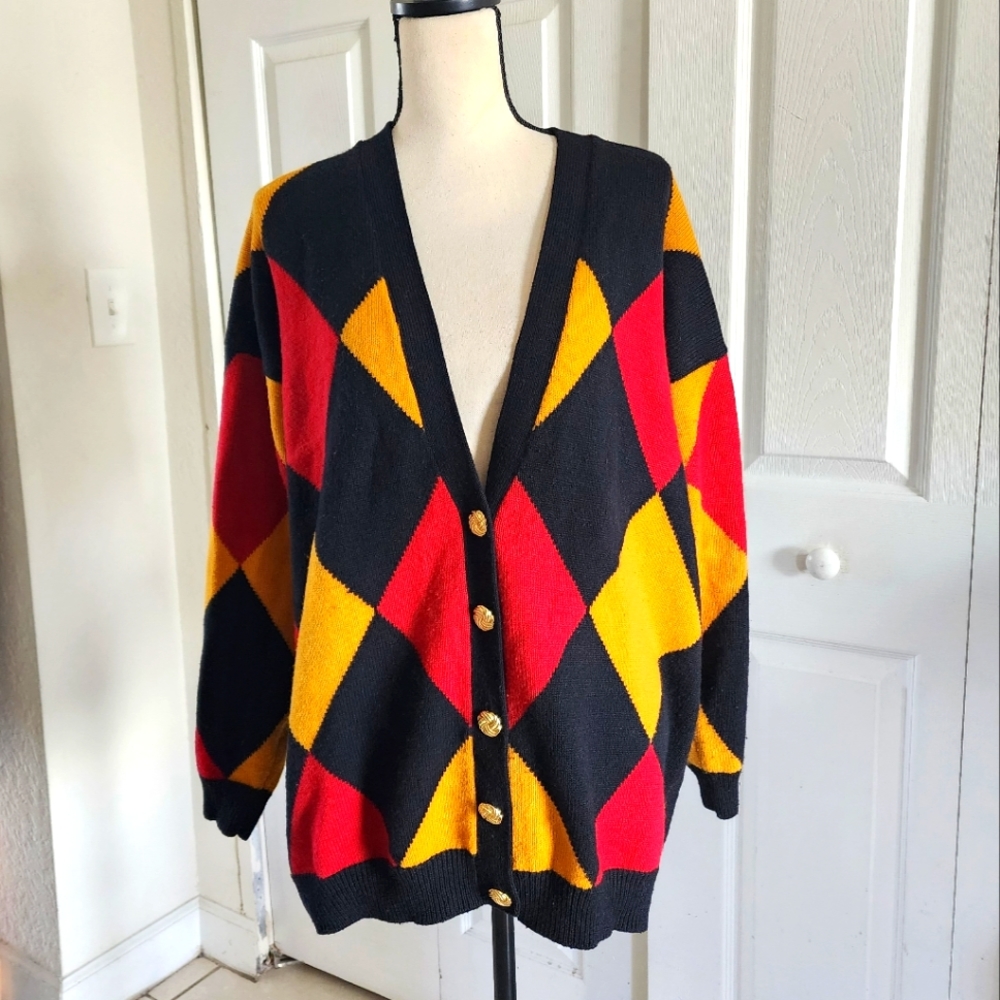 ✨️Color Block Cardigan